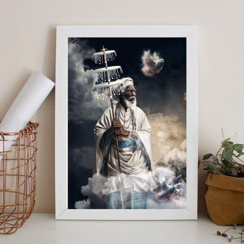 Quadro Fotografia Pai Oxalá 24X18Cm