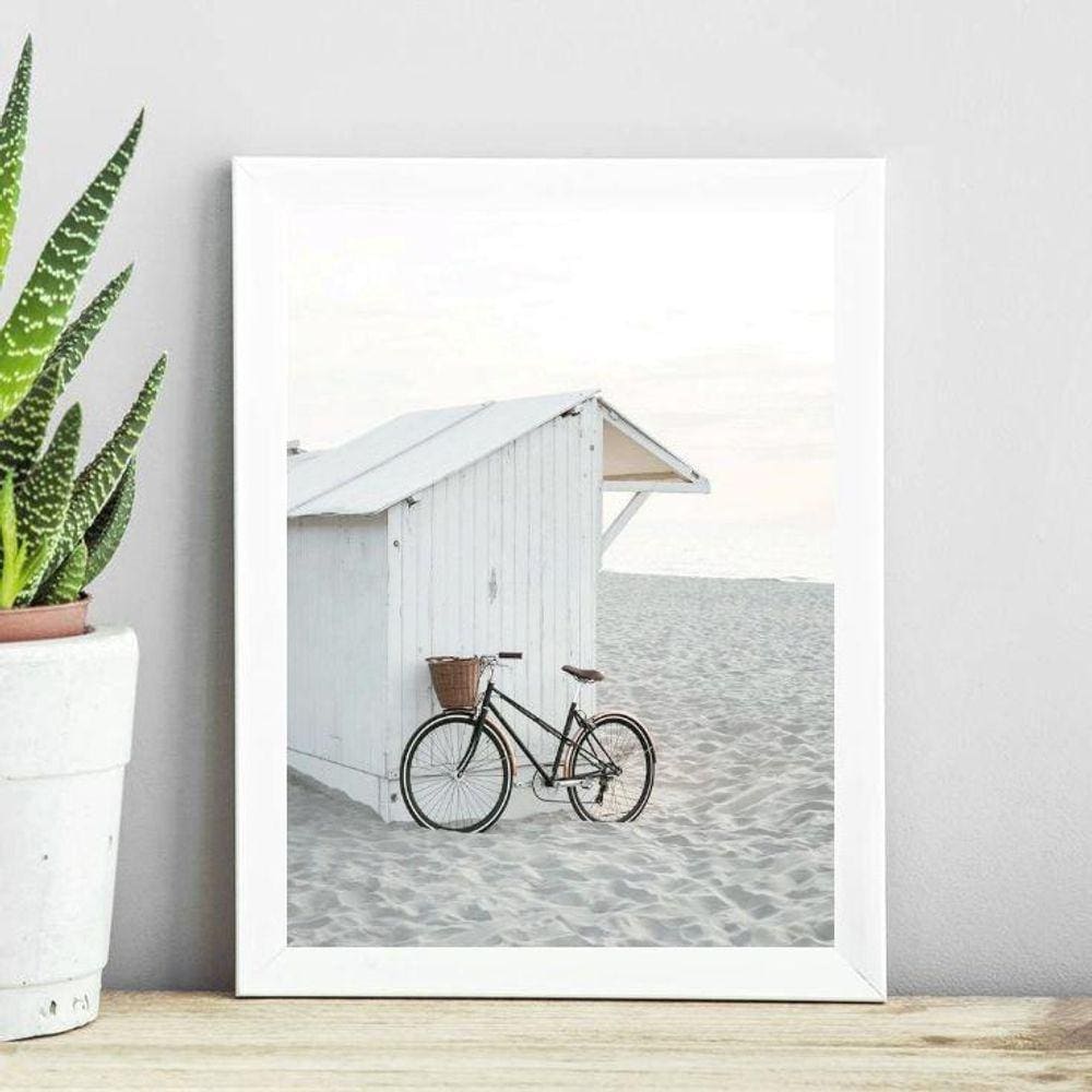 Quadro Coleção Praia Soft - Bicicleta 24X18Cm