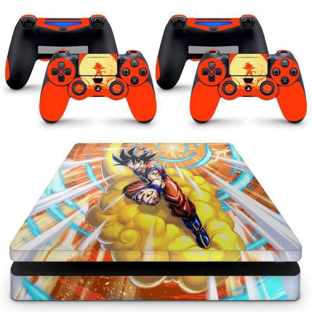 Skin Adesivo Protetor Para Ps4 Slim Dragon Ball Z Kakarot Dbz B2