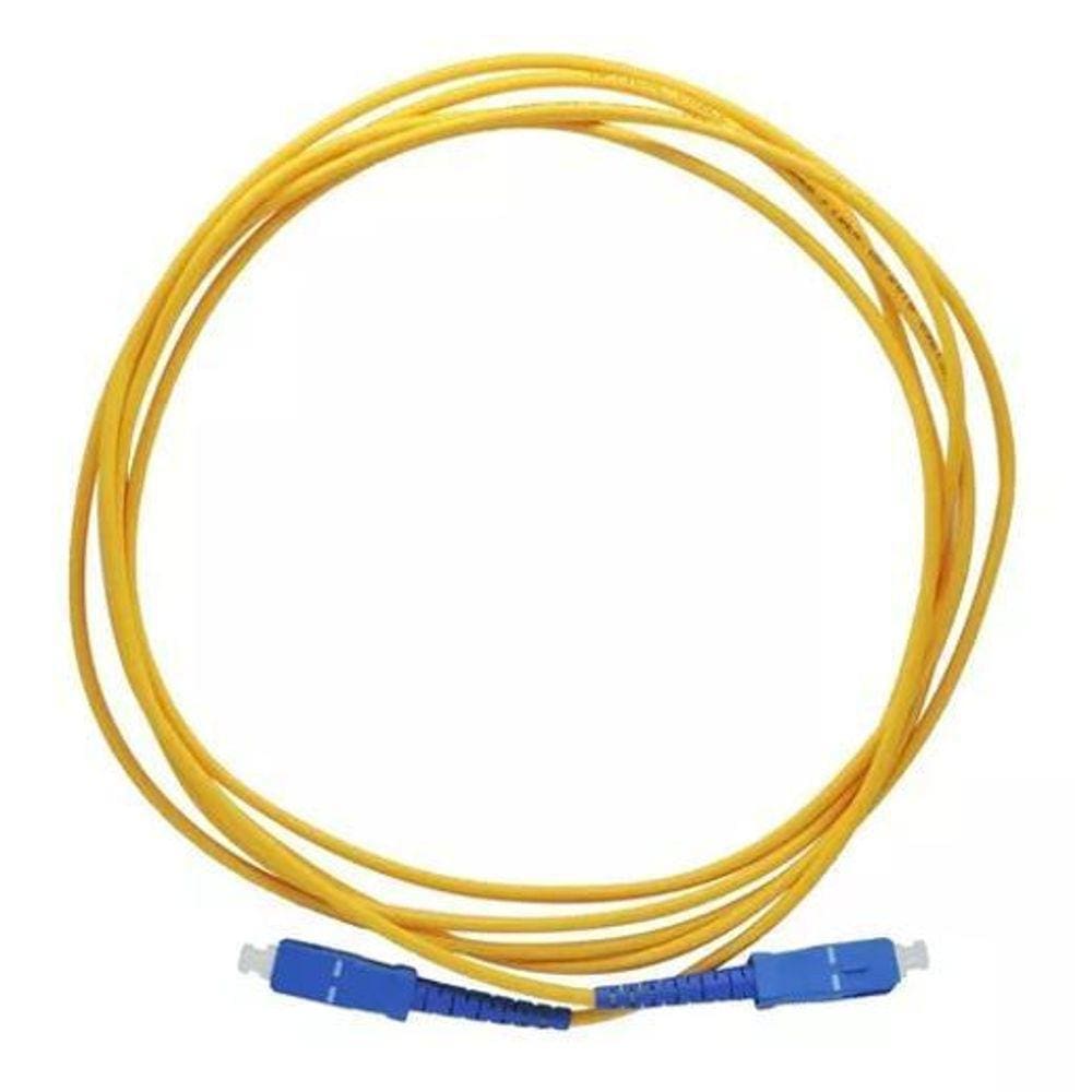 Cordão De Fibra Óptica Simplex Sc/Upc Sc/Upc 3 Metros- Top
