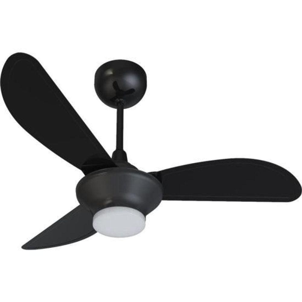 Ventilador de Teto Ventisol Mistral 3 Pás Preto Bivolt [F002]