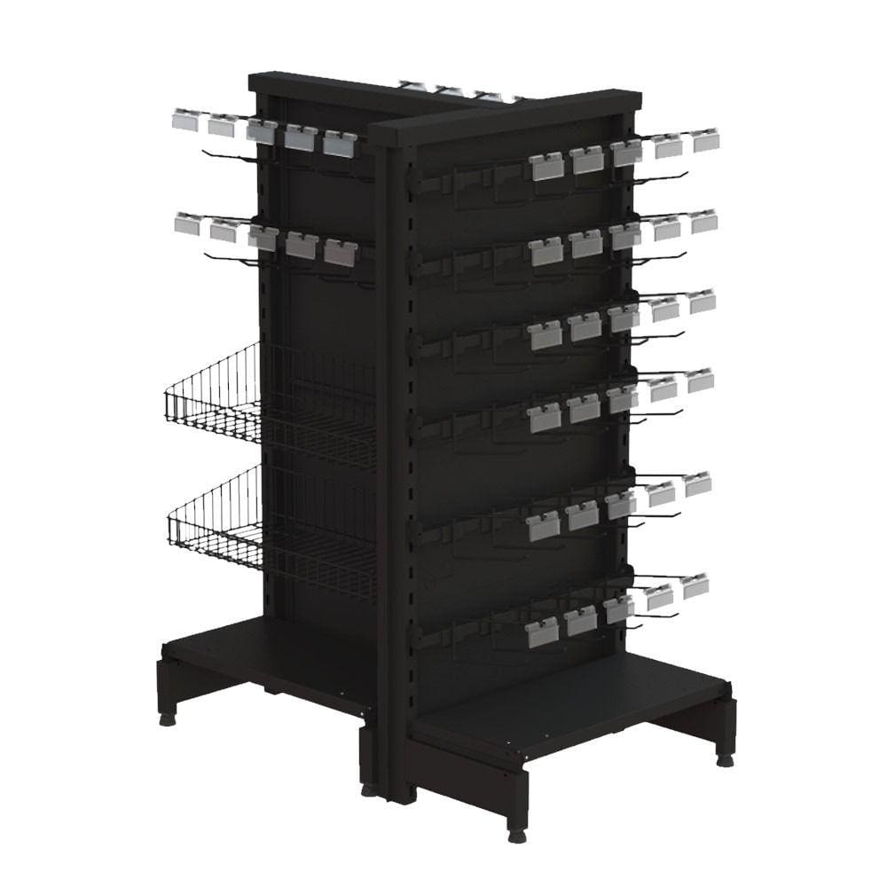 Check Stand Premium Expositor Gondola Preto