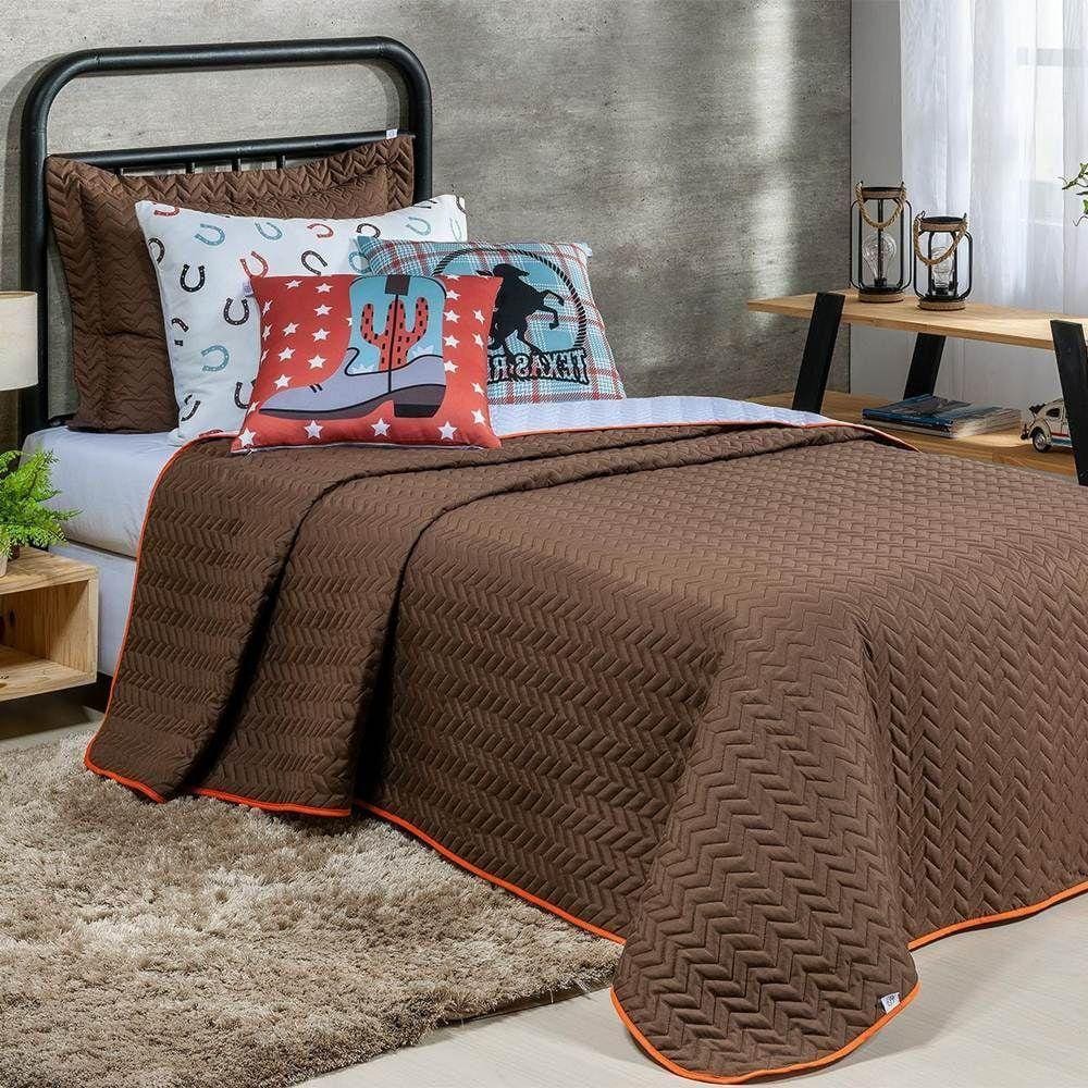 Cobre Leito Solteiro Colorful Dupla Face 200 Fios 5 Peças Texas