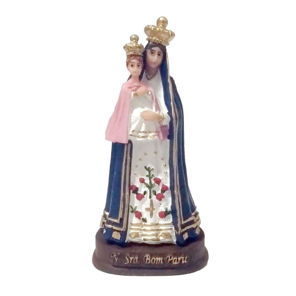 Imagem Nossa Senhora do Bom Parto 11 CM Resina Colorida