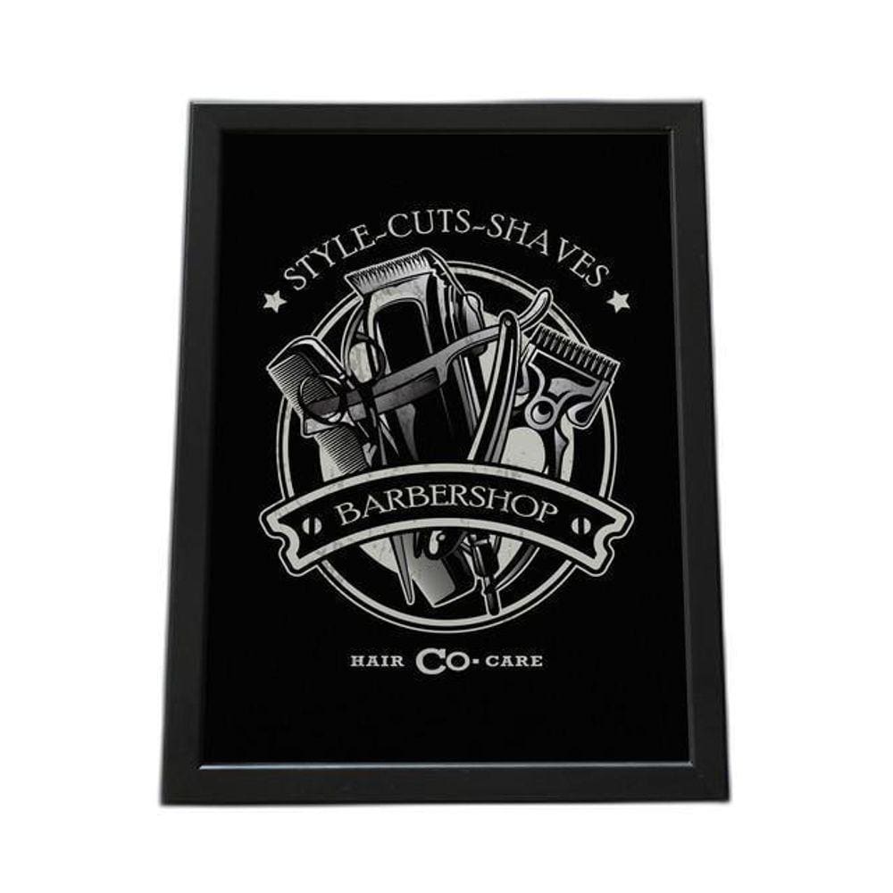 Quadro Com Moldura Style Cuts Shaves Babershop