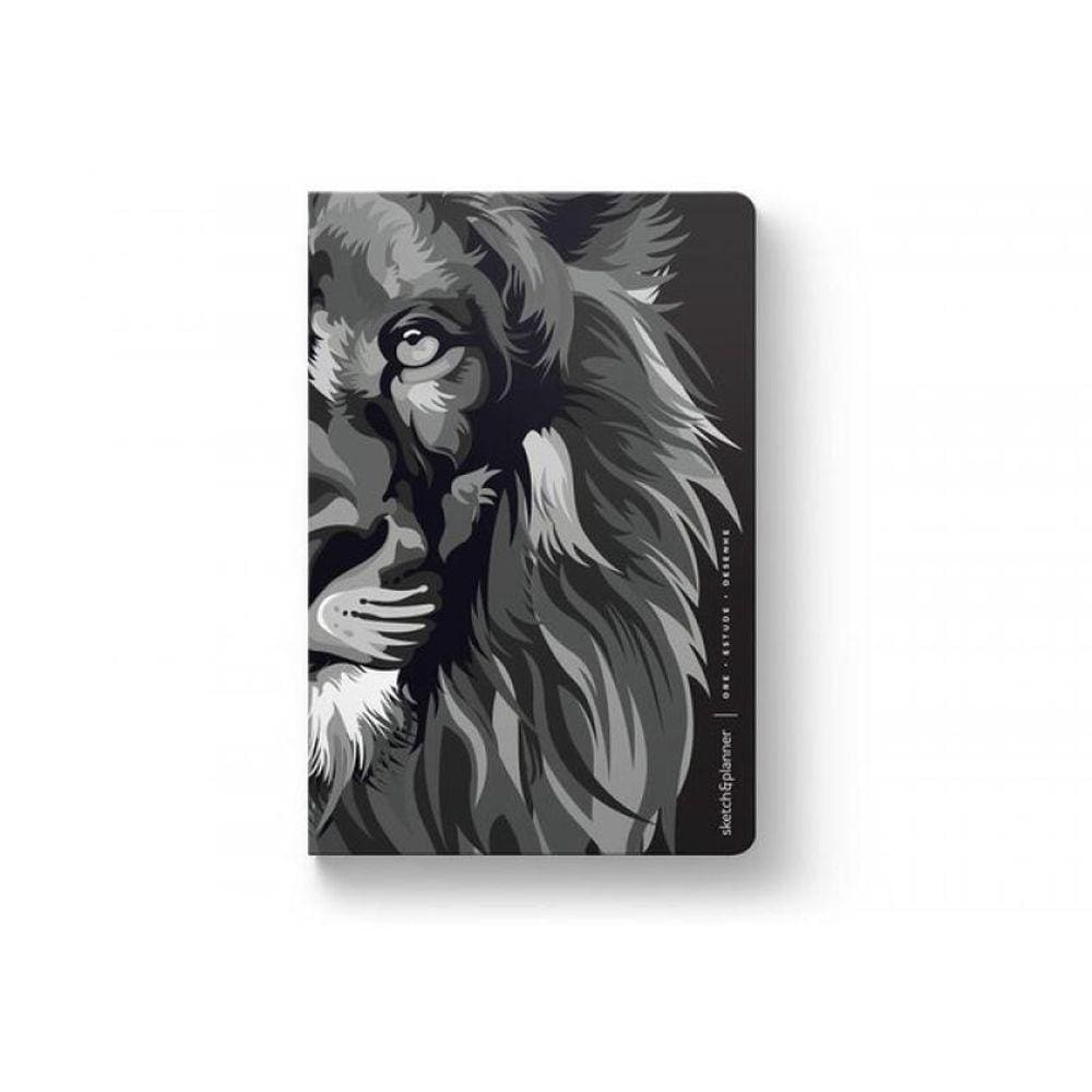 Sketch & Planner - Lion Colors Black & White - Vol. 1