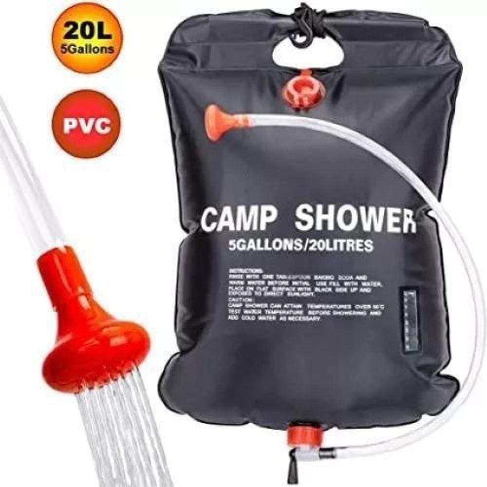 Chuveiro Saco Bolsa Ducha 20 Litro Aquecimento Solar Camping