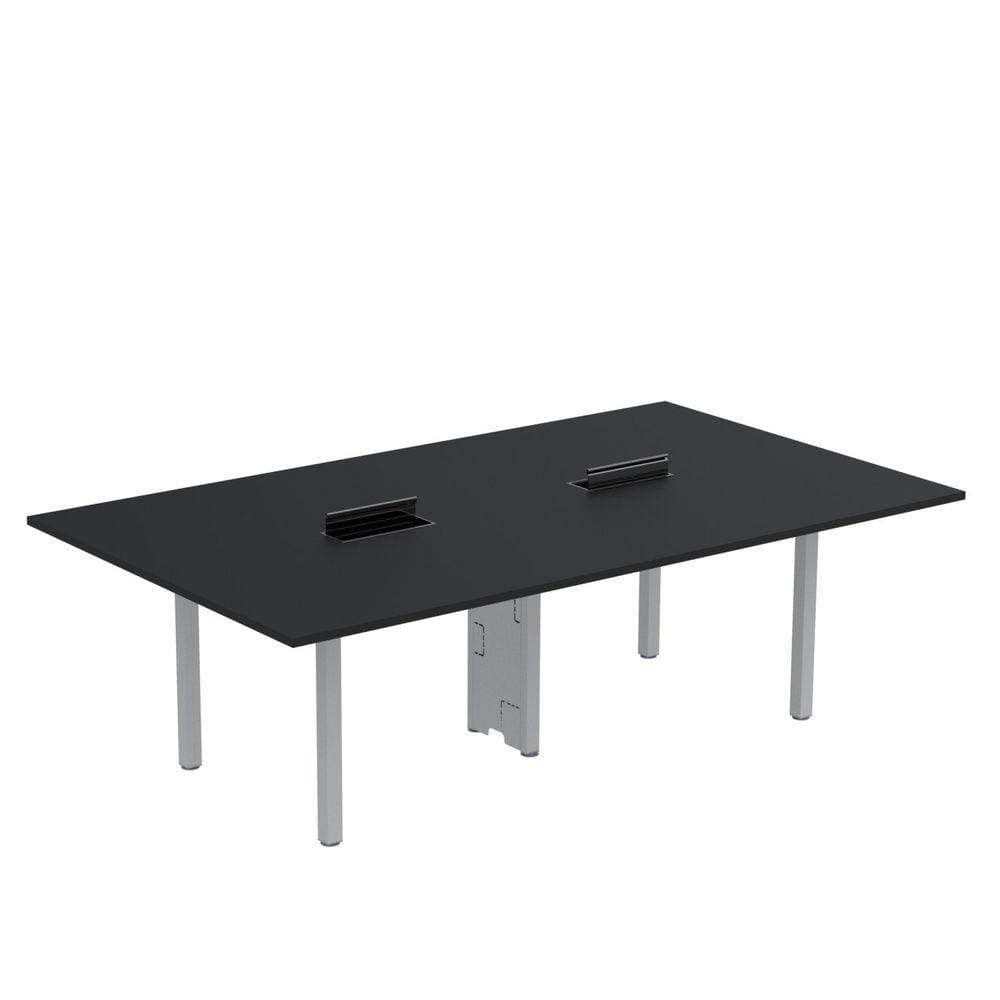 Mesa Reunião 240cm X 140cm Mrcpb2414 Preto/Cinza