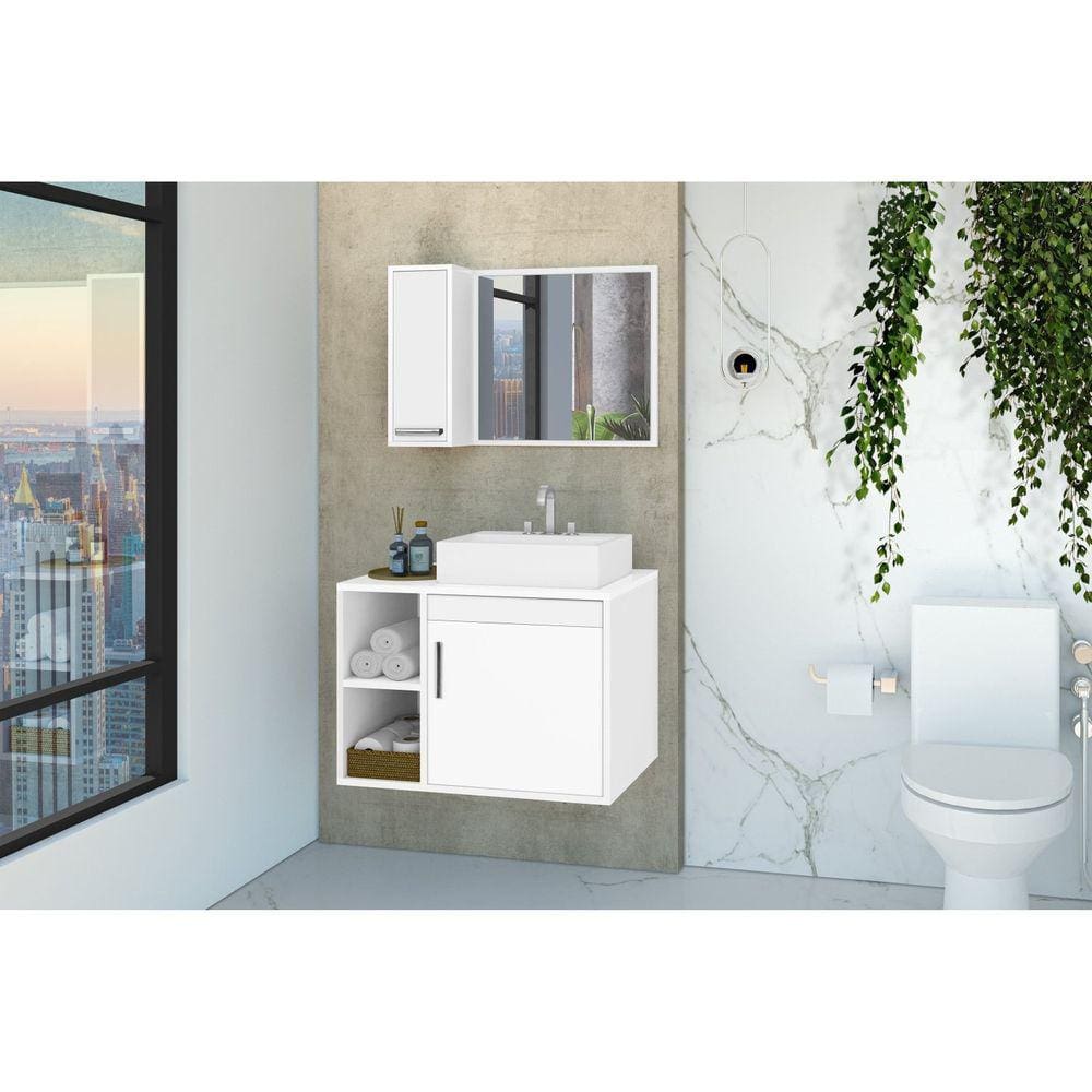 Conjunto para Banheiro Dublin 60 Branco