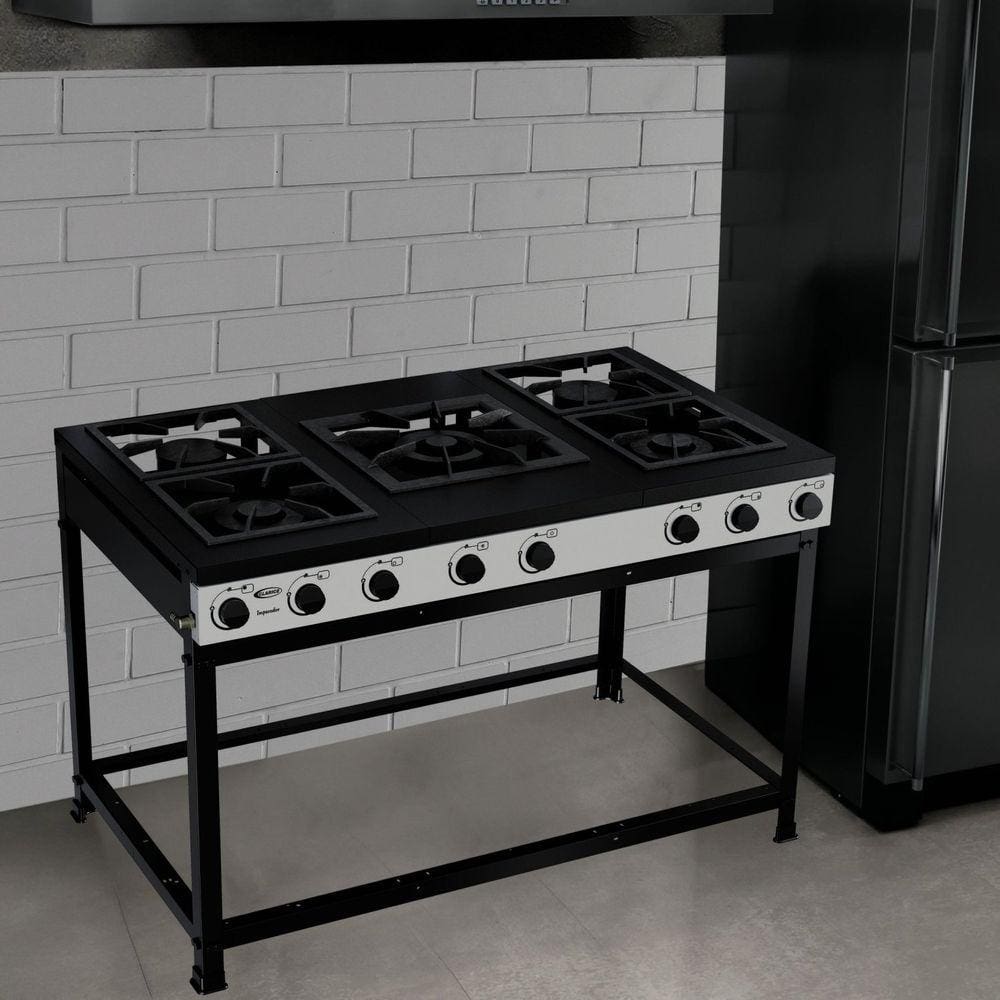 Fogão Semi-industrial 5 Queimadores sem Forno