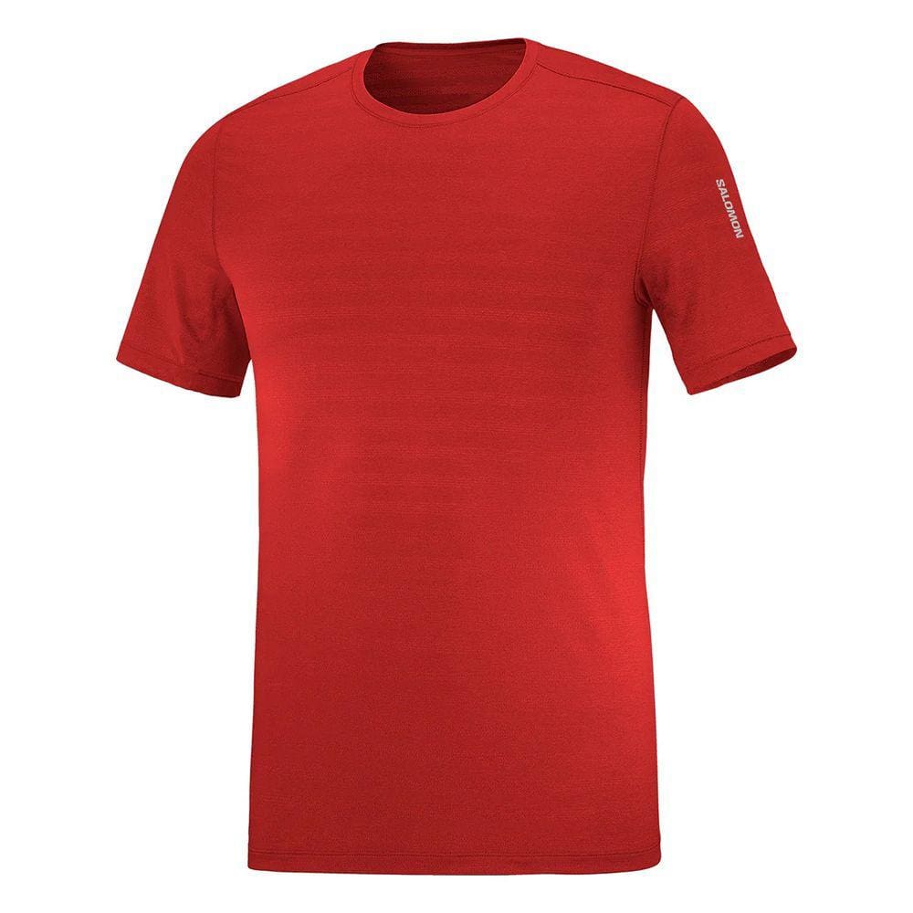 Camiseta Salomon Render SS Tee Masculina Vermelha