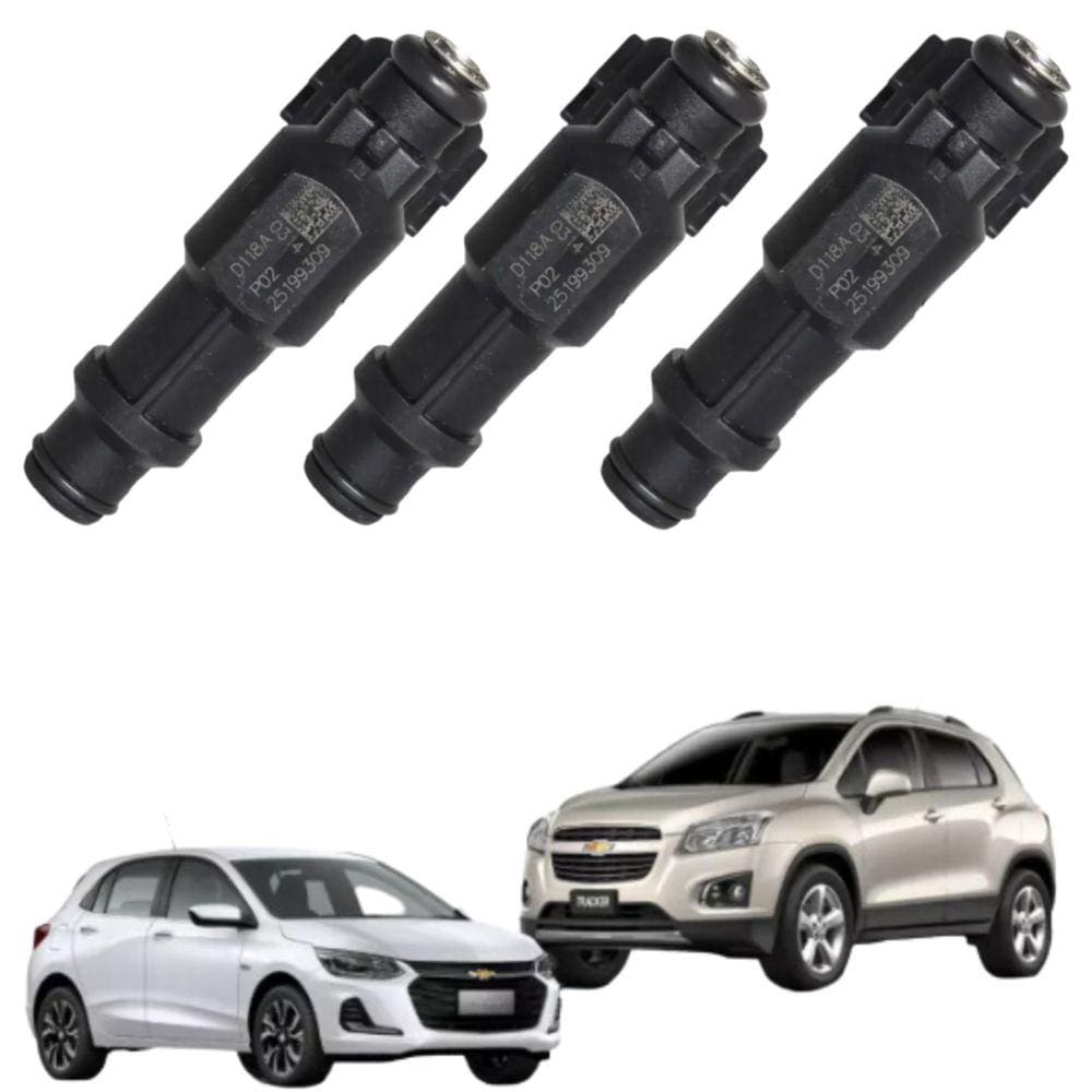 Kit 3 Bico Injetor Onix 1.0 Flex 3Cc Aspirado 2022