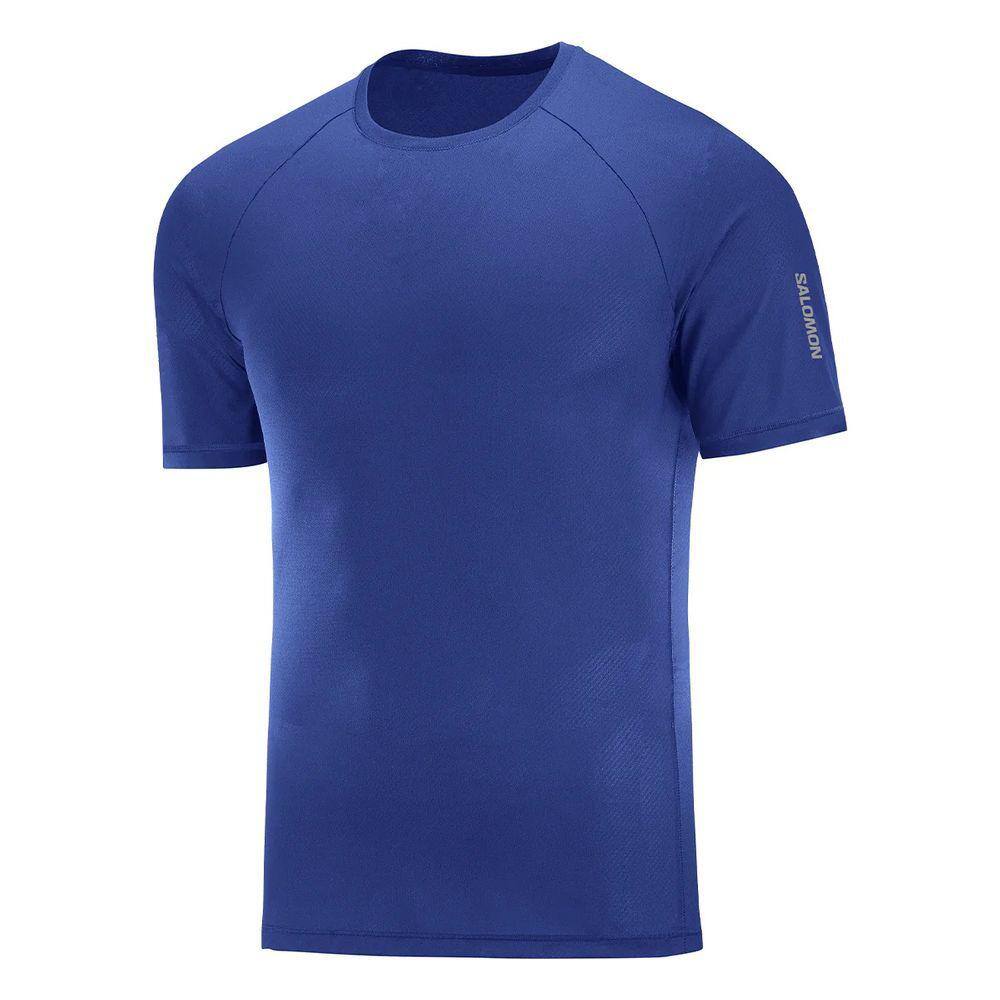 Camiseta Salomon Predict SS Tee Masculina Azul