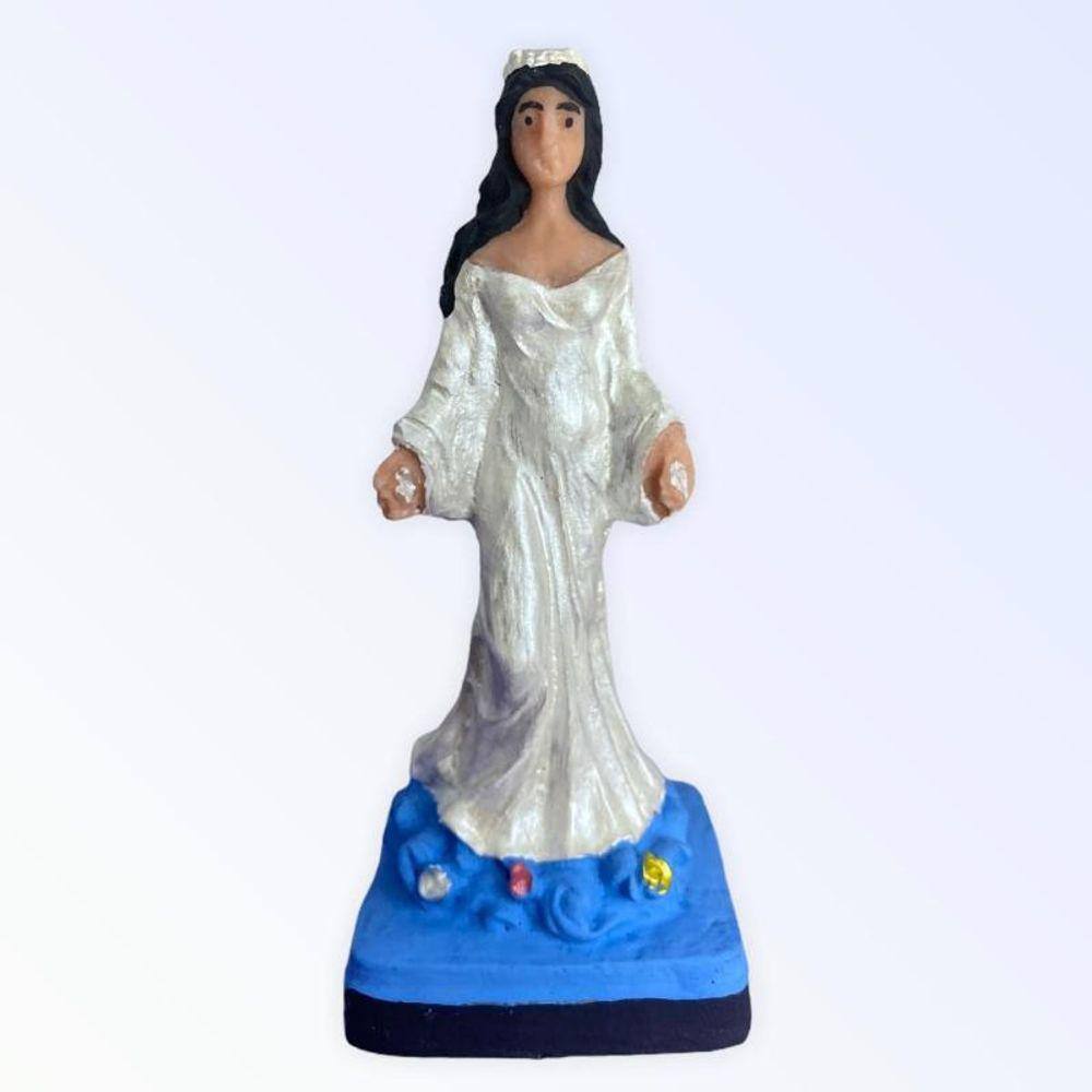 Escultura Orixá Iemanjá Em Resina 10Cm - Selecione A Cor