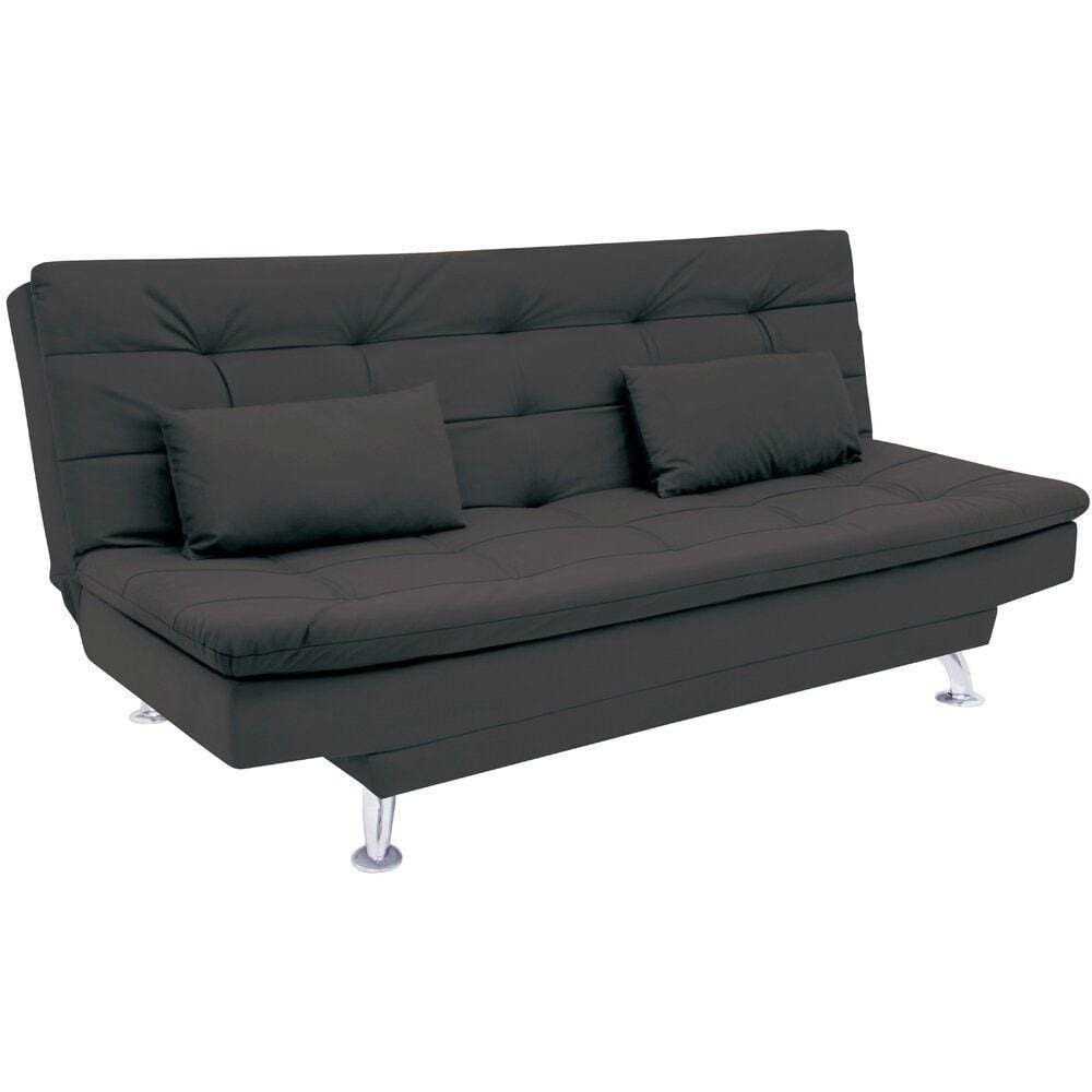 Sofá-Cama 1,90 Metros Linoforte Melissa, Suede Veludo, Espuma D-33