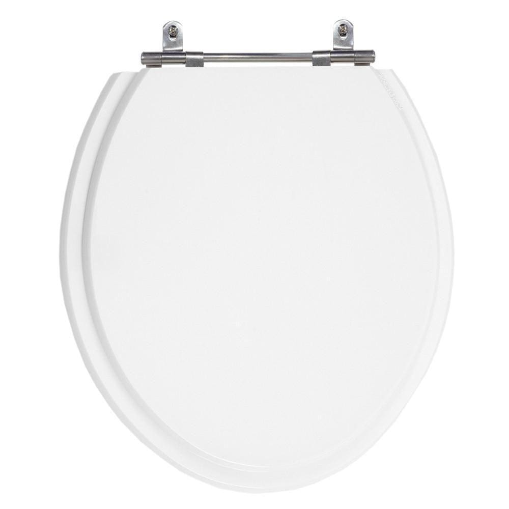Assento Poliéster Laminado Ascot Branco Tampa Vaso Ideal