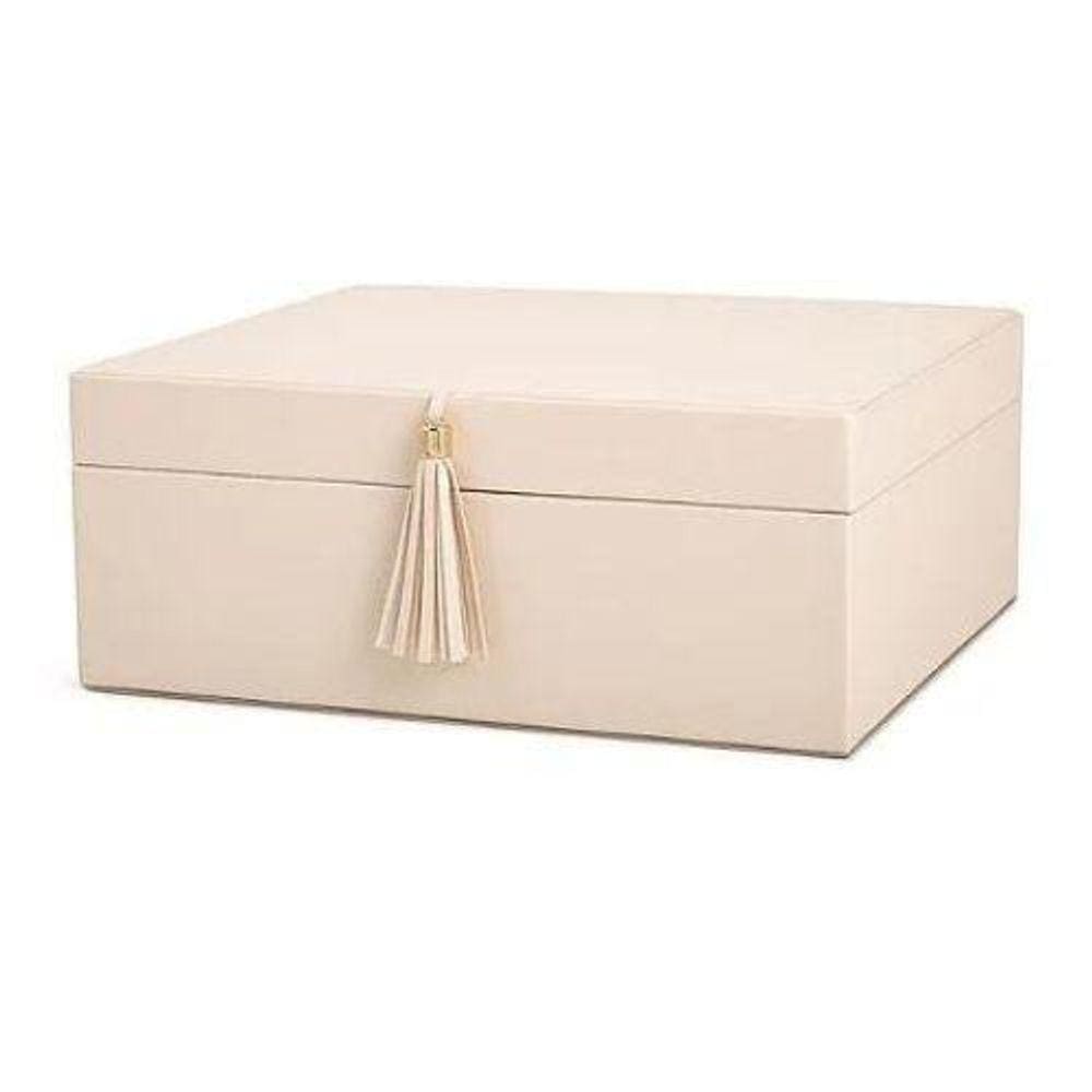 Caixa Organizadora Mart Mdf Off White Franja 18215 27,5Cm