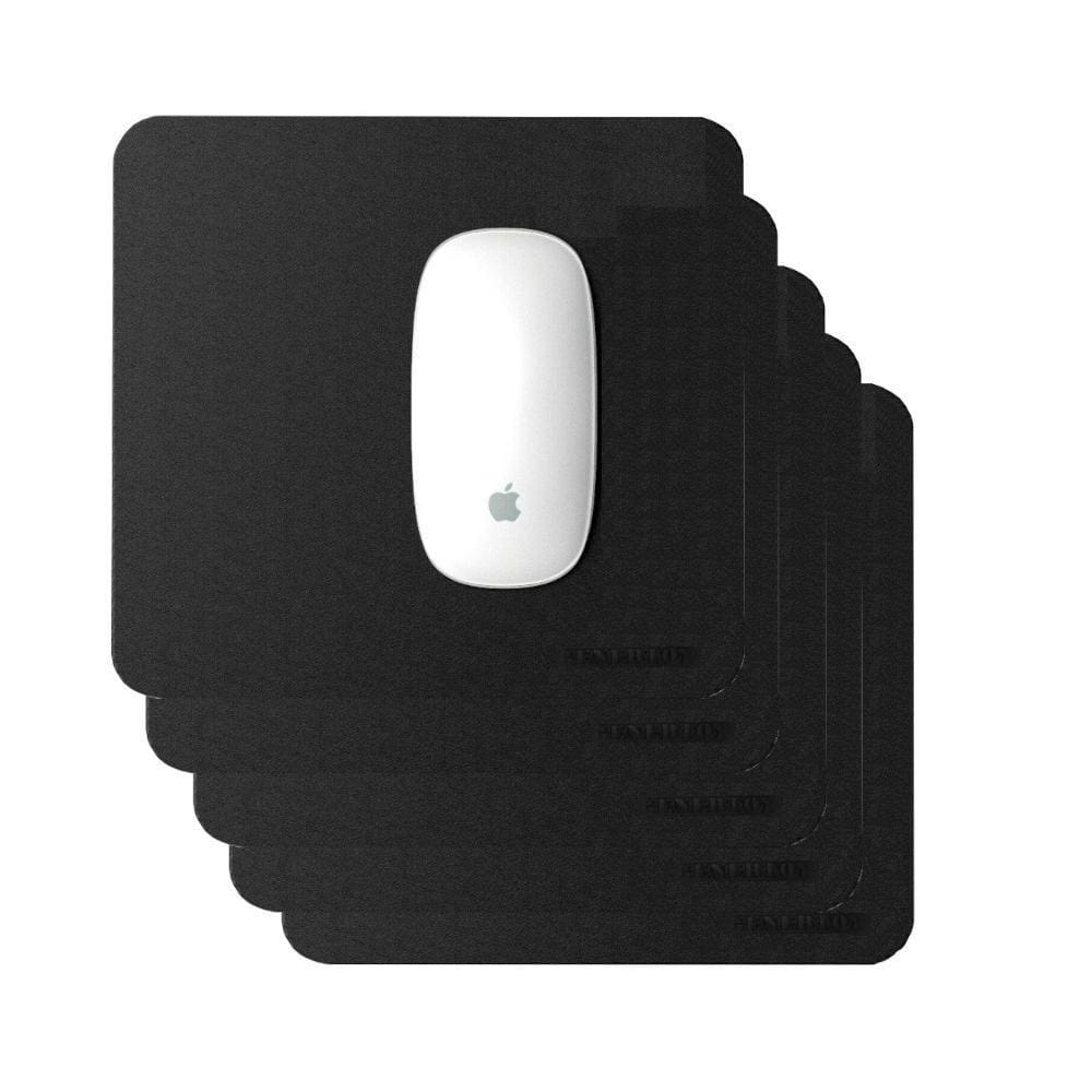 Mousepad Couro 4 Unid 20 X 20 + Porta Copos