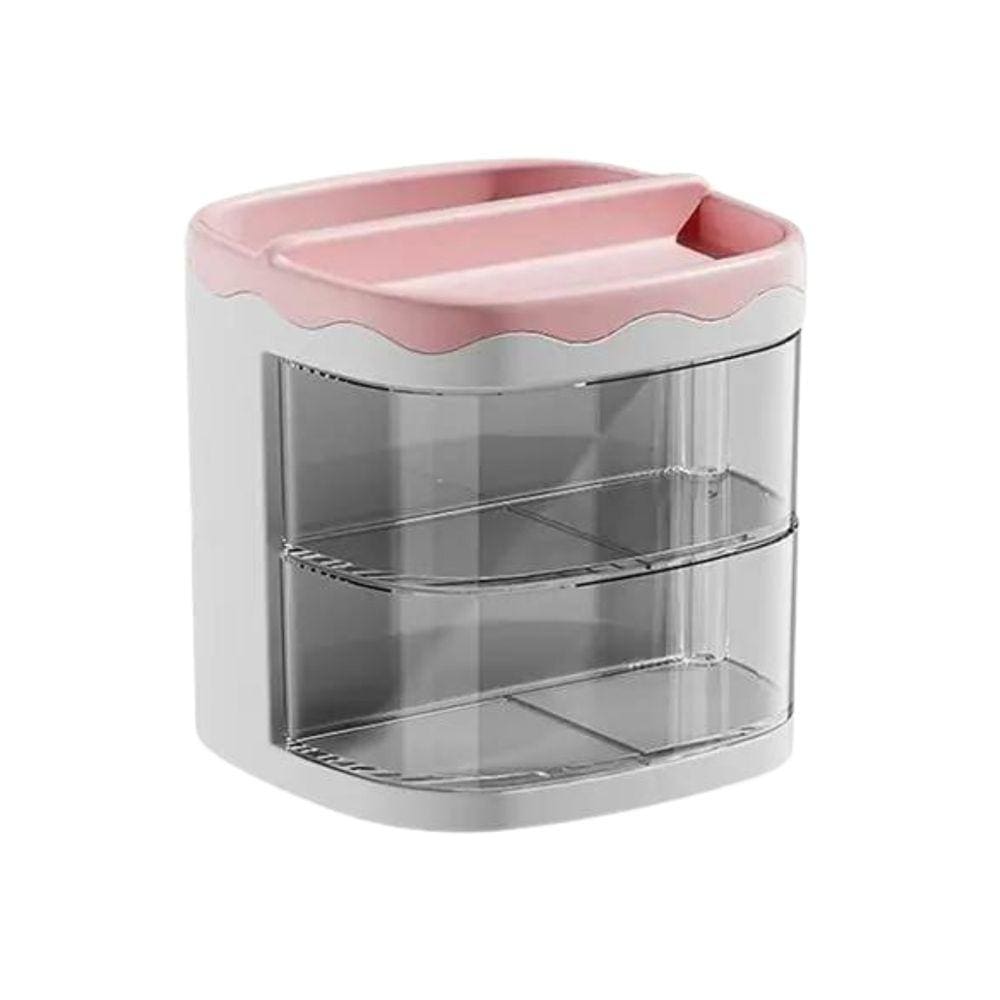 Organizador De Mesa Maquiagem Escritório Multiuso Compacto Versátil