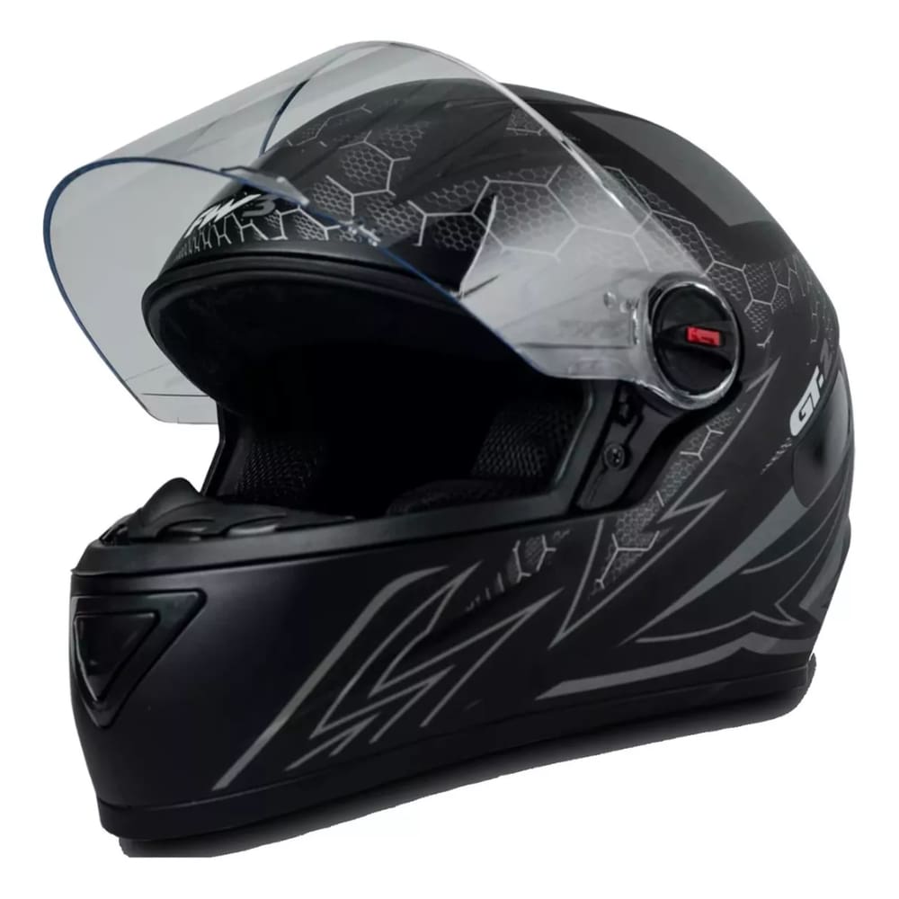Capacete Gt2 Fw3 Preto Fosco