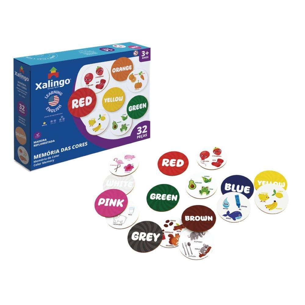 Jogo Da Memória Pedagogicos Das Cores Em Inglês Atenção Foco