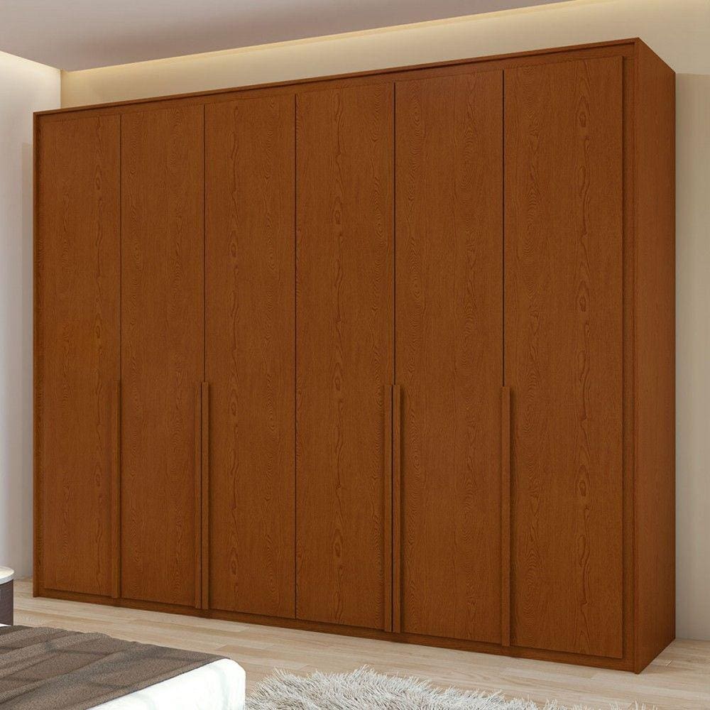 Guarda-Roupa Casal Imperatore 6 Portas 6 Gavetas 100% Mdf 81668.282 Frassino - Móveis Lopas