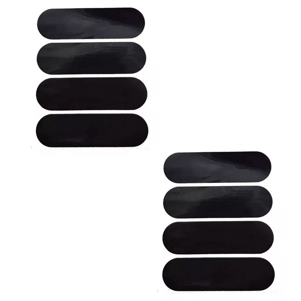 Adesivos Refletivo Capacete Moto Cor Preto Polivisor