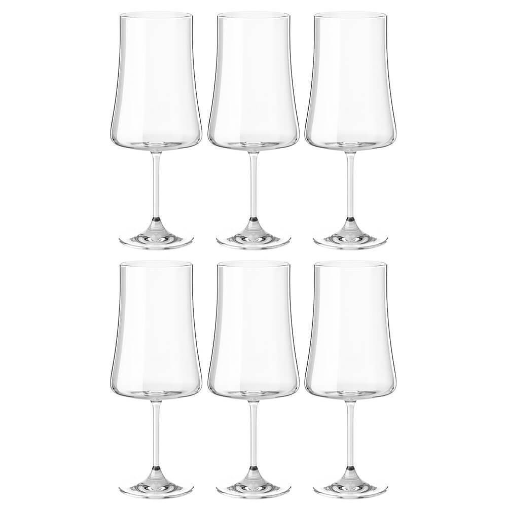 Taças Vinho E Água Cristal 560Ml Titânio Pleasure 6 Peças