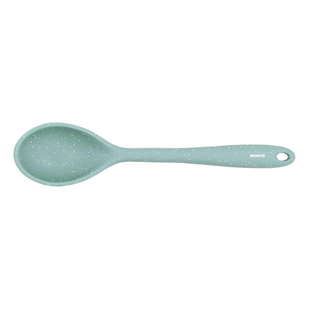 Colher Silicone 27,5 cm Cor Verde Linha Flex Brinox