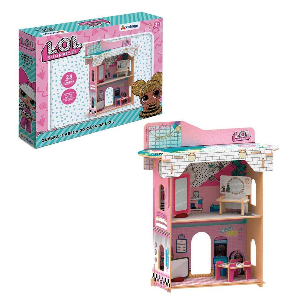 Jogo Quebra Cabeça Casinha 3d Lol Surprise Brincadeira