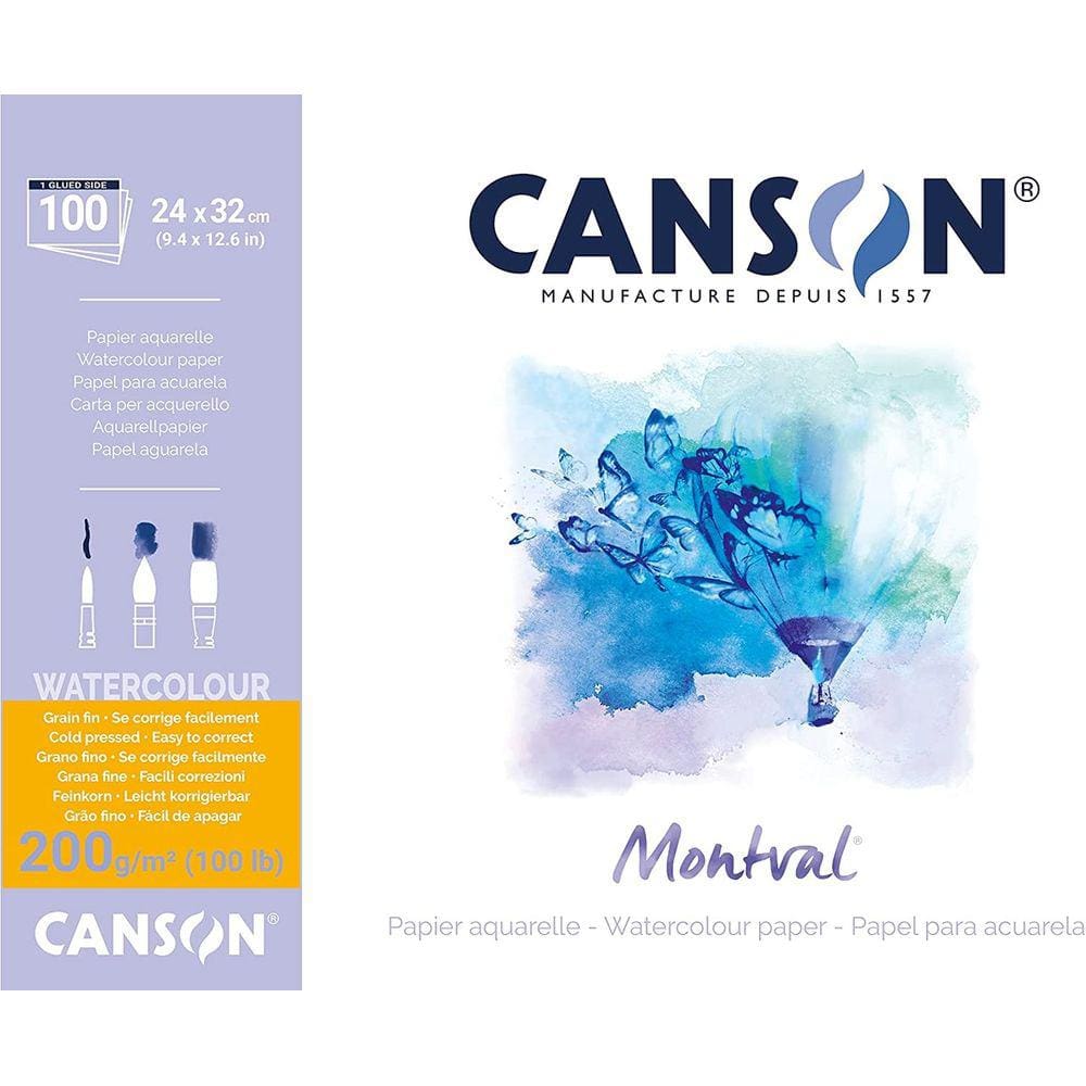 Bloco Aquarela Montval 100 Folhas 200g Canson