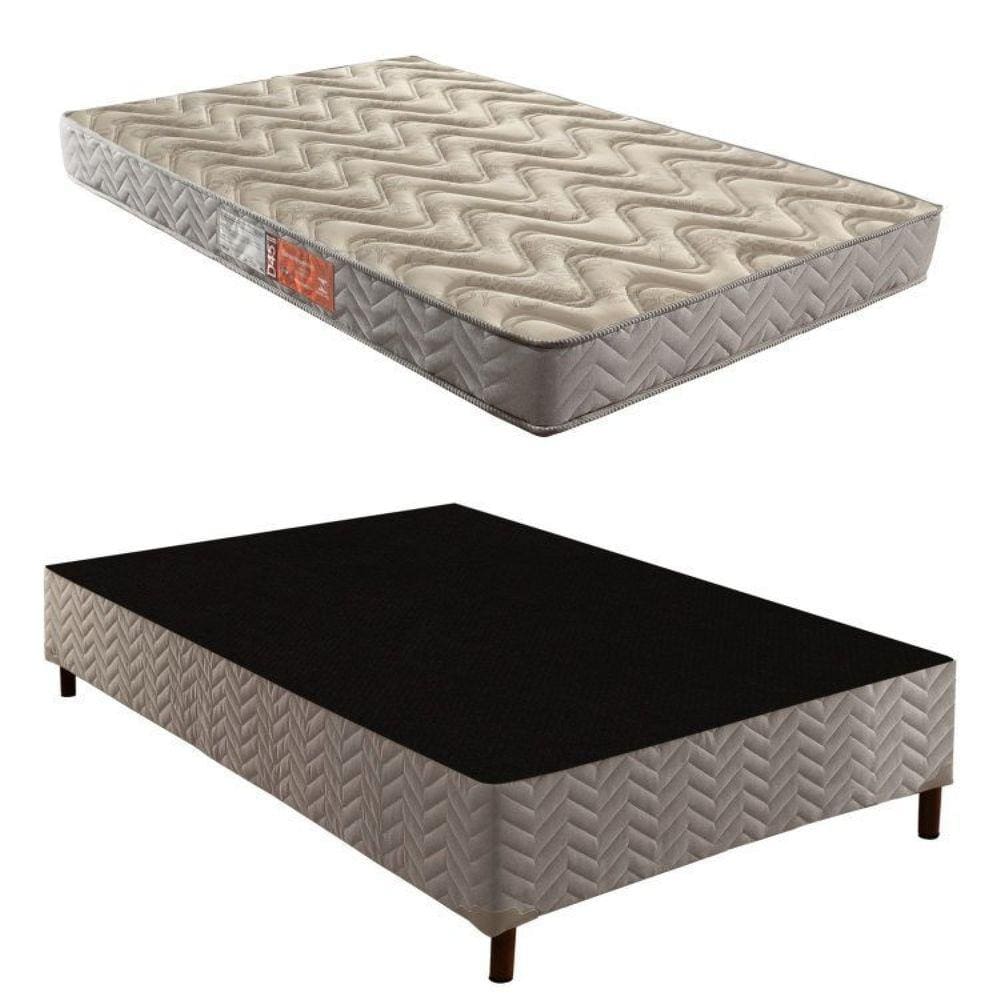 Box Casal Galaxy 42x138x188cmcom Colchão Casal Unique D45 Duoface 25x138x188cm Rustico Prata