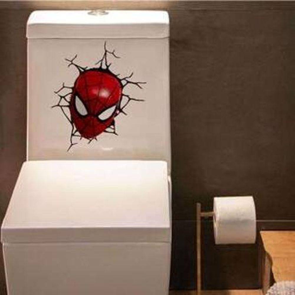 Adesivo De Vaso Sanitário Homem-Aranha