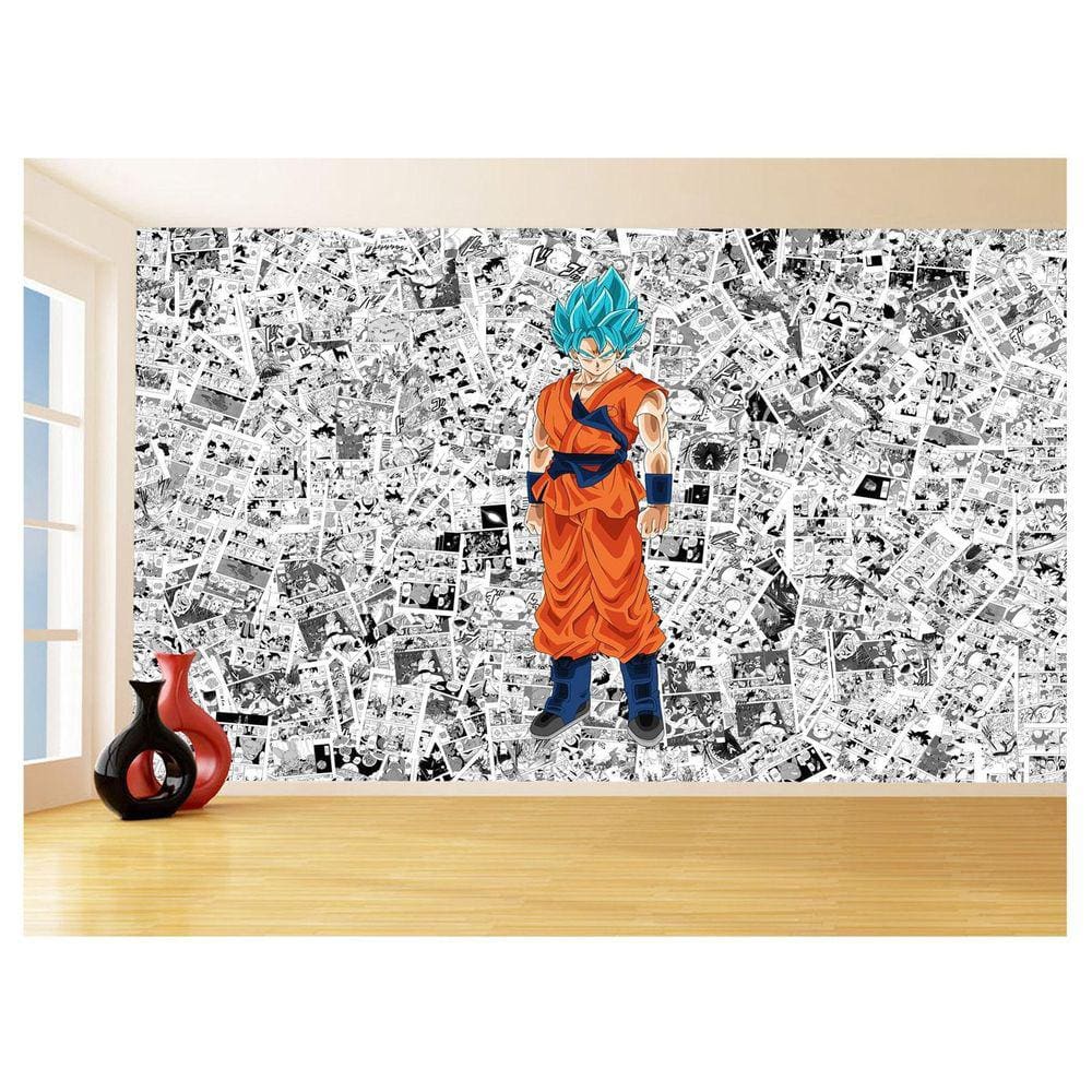Papel De Parede Dragon Ball Goku Página Manga 3,5M Dbz564