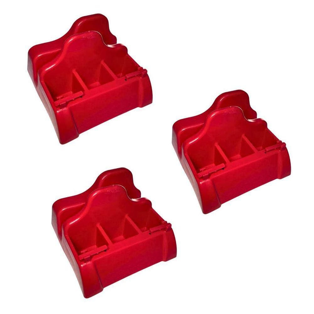 5 Porta Guardanapo Sachê Vermelho Com Furador Restaurante