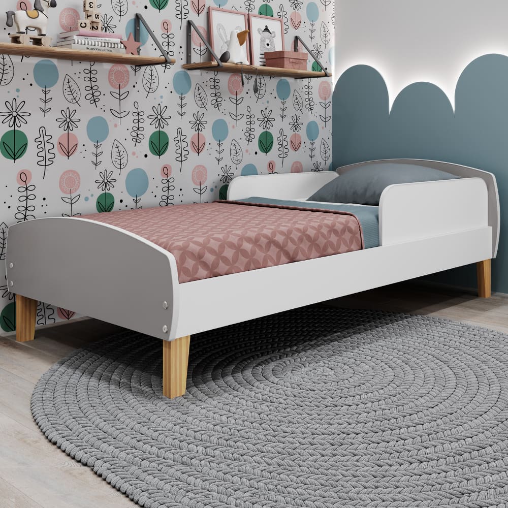 Cama Infantil Montessoriana Aurora Fume - Movelbras