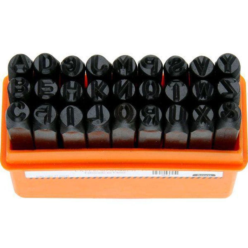 Jogo Marcador Punção Alfabético Abcdário 10Mm Starfer