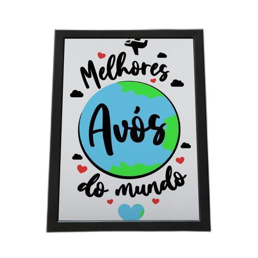 Quadro Com Moldura Melhores Avós Do Mundo