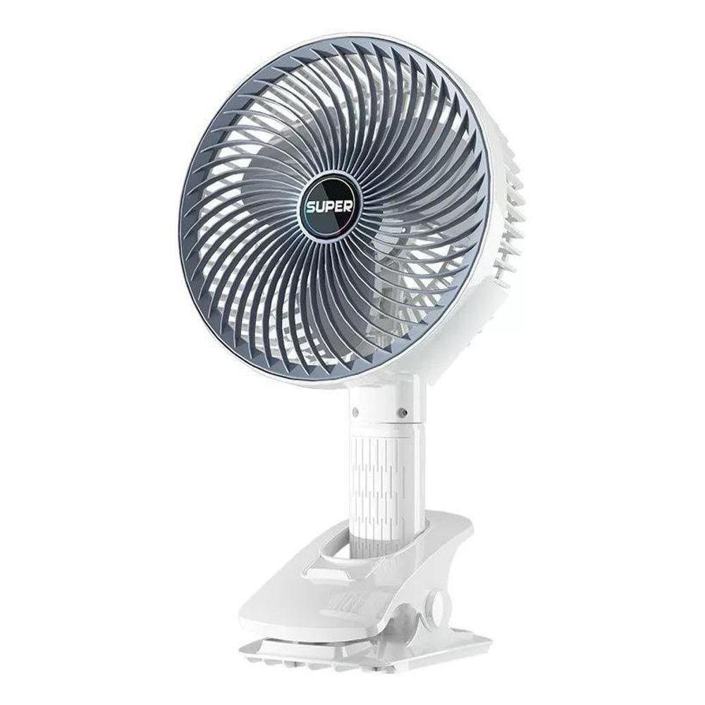Ventilador Portátil De Mesa Recarregável Usb 3 Velocidades