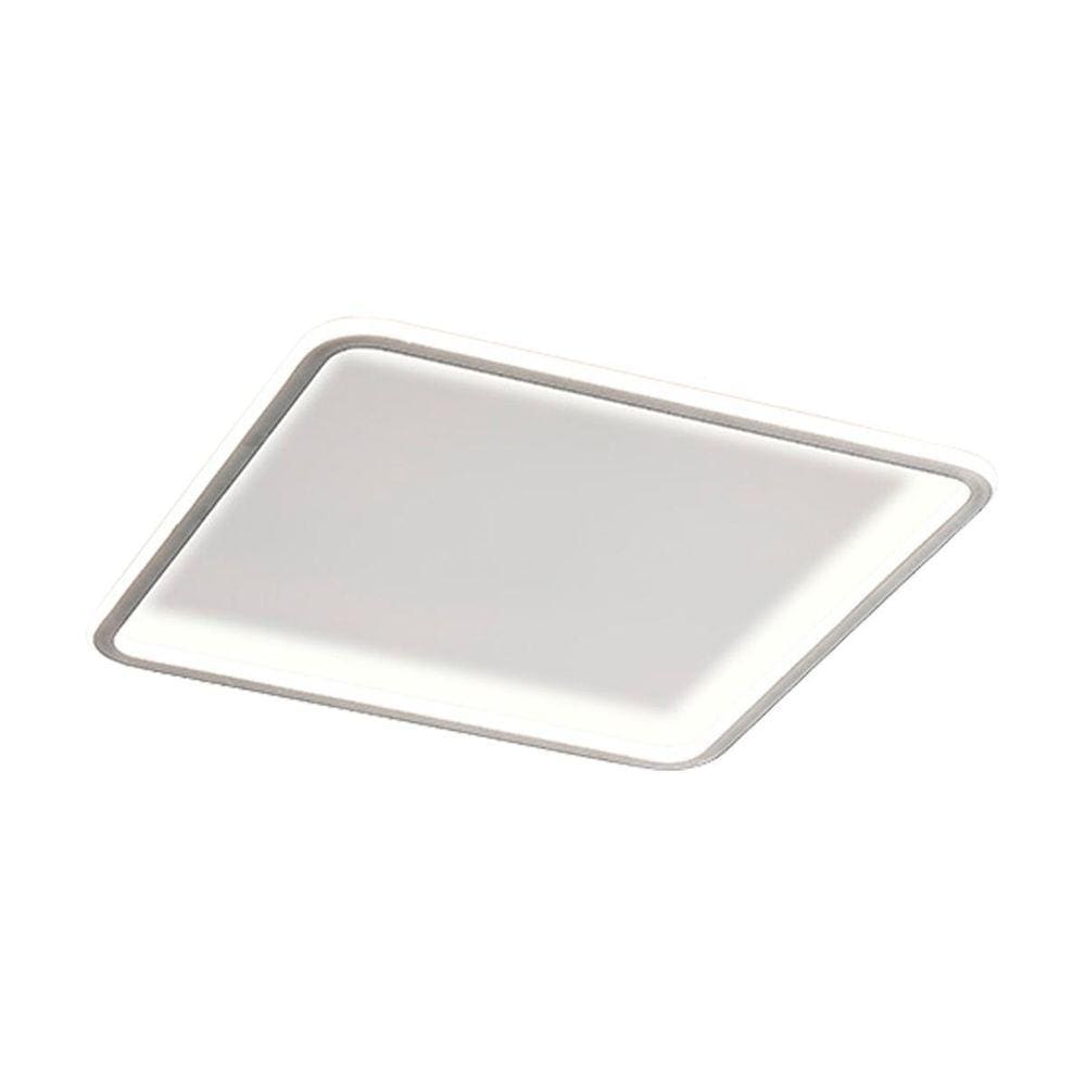 Plafon Telaio Sobrepor Quadrado Branco Led Moderno Bivolt