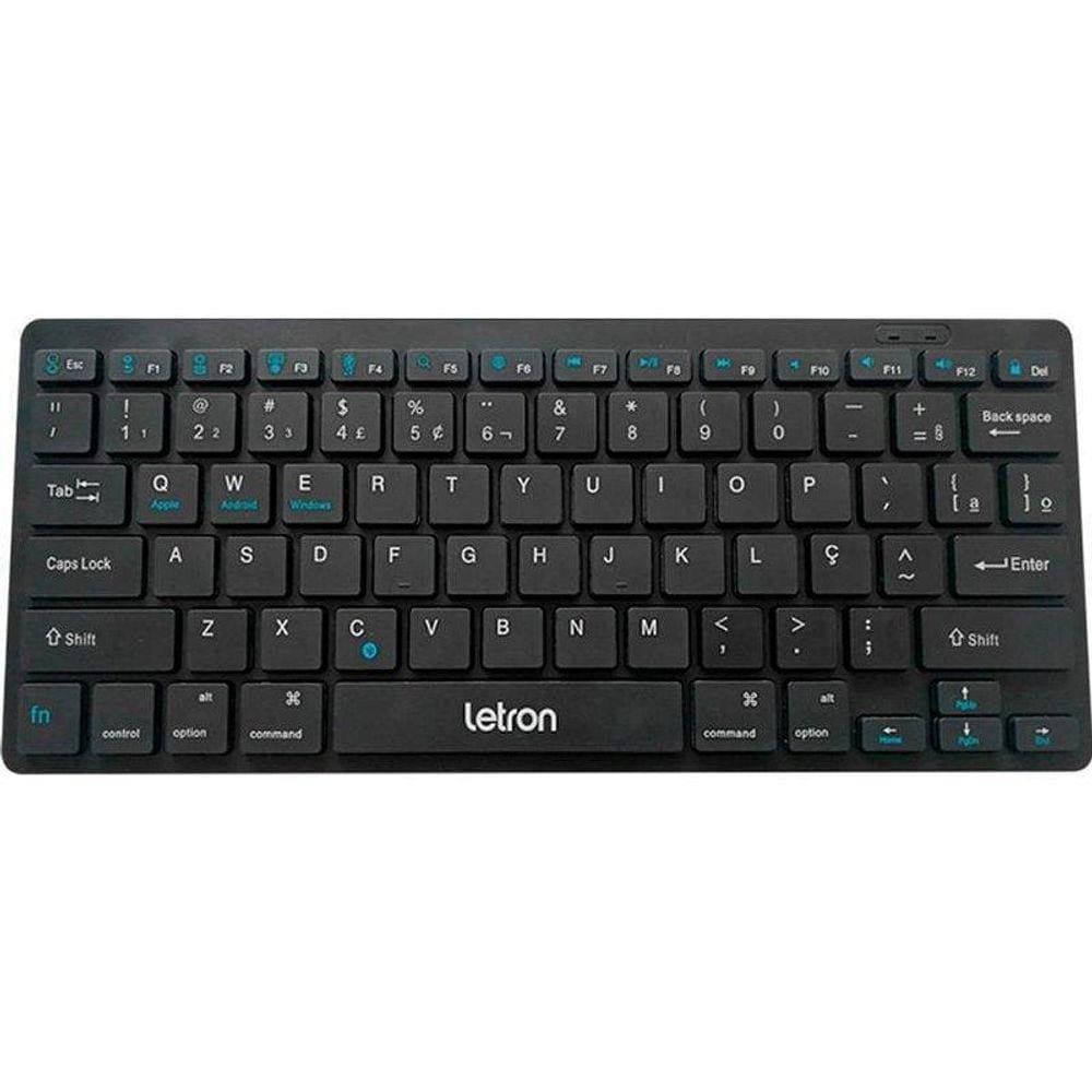 Teclado Mini Usb Letron Office Free S/Fio Pt