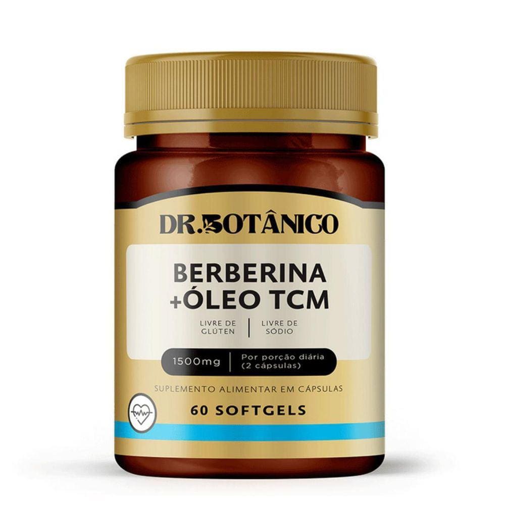 Berberina + Oleo Tcm 1500Mg 60 Capsulas Dr Botanico