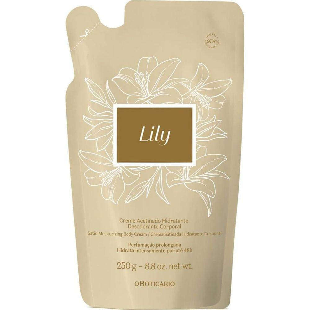 Refil Creme Hidratante Corporal Desodorante Acetinado 250G