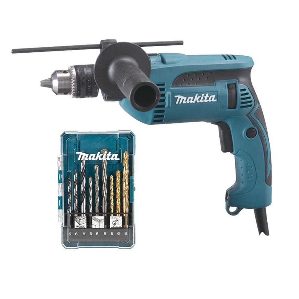 Furadeira De Impacto Makita 1/2 760W Hp1640 + Jg Brocas 110V