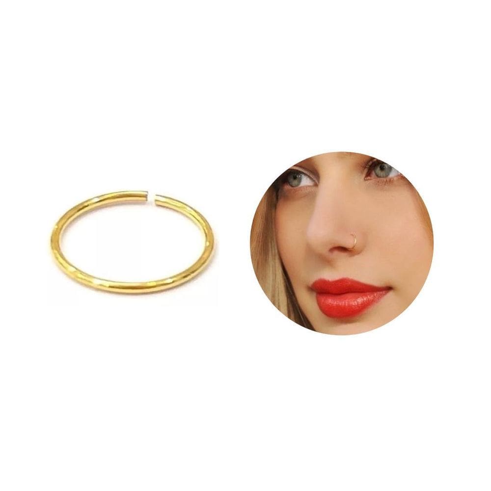 Piercing Argola Aço Inox 10Mm Nariz