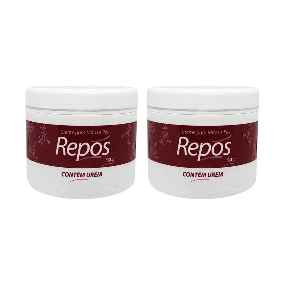 Repos Creme Ureia Maos E Pes 500G - Kit Com 2Un