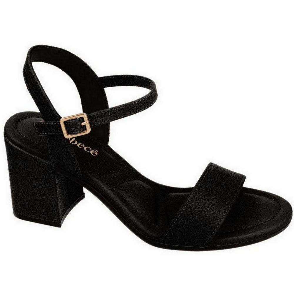Sandália Bebece Salto Bloco Grosso Napa T6057-644