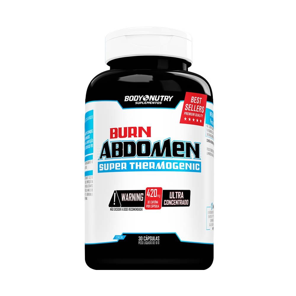 Burn Abdomen, pote 30 cápsulas, Body Nutry