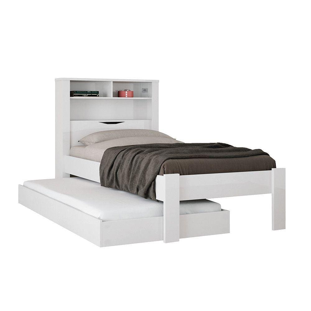 Bicama Solteiro Com Baú Invicta Santos Andirá Branco