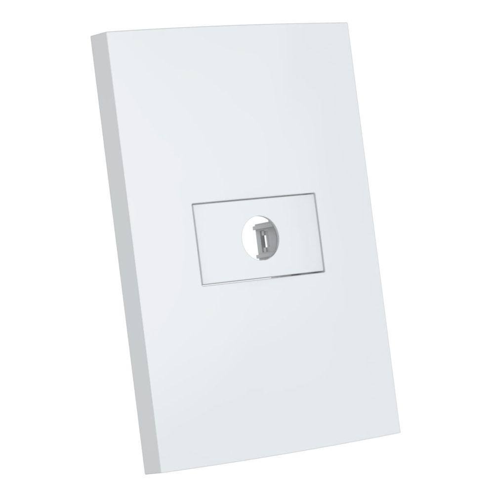 Placa 4x2 Saída de Fio Branca Dubai Enerbras